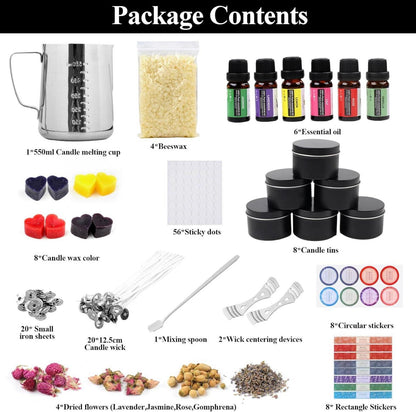 TEPENAR DIY Kerzenherstellung Kit - Duftkerze Geschenkset
