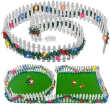 Miniatur Wichtel Zaun Weihnachtsdeko LED Puppenhaus DIY Garten Zubehör