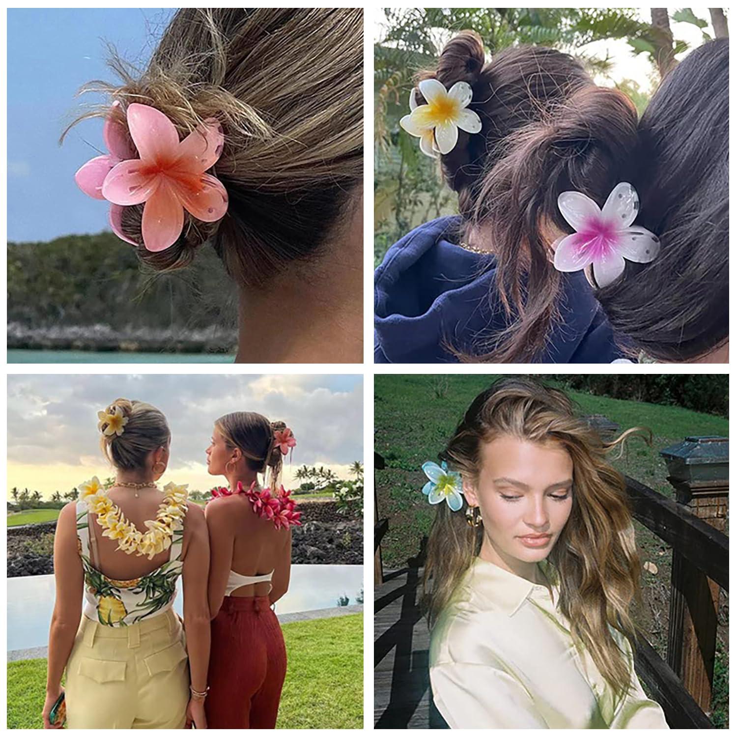 10er Haarklammer Blume Damen Mädchen Haarspangen Flower Hair Clip