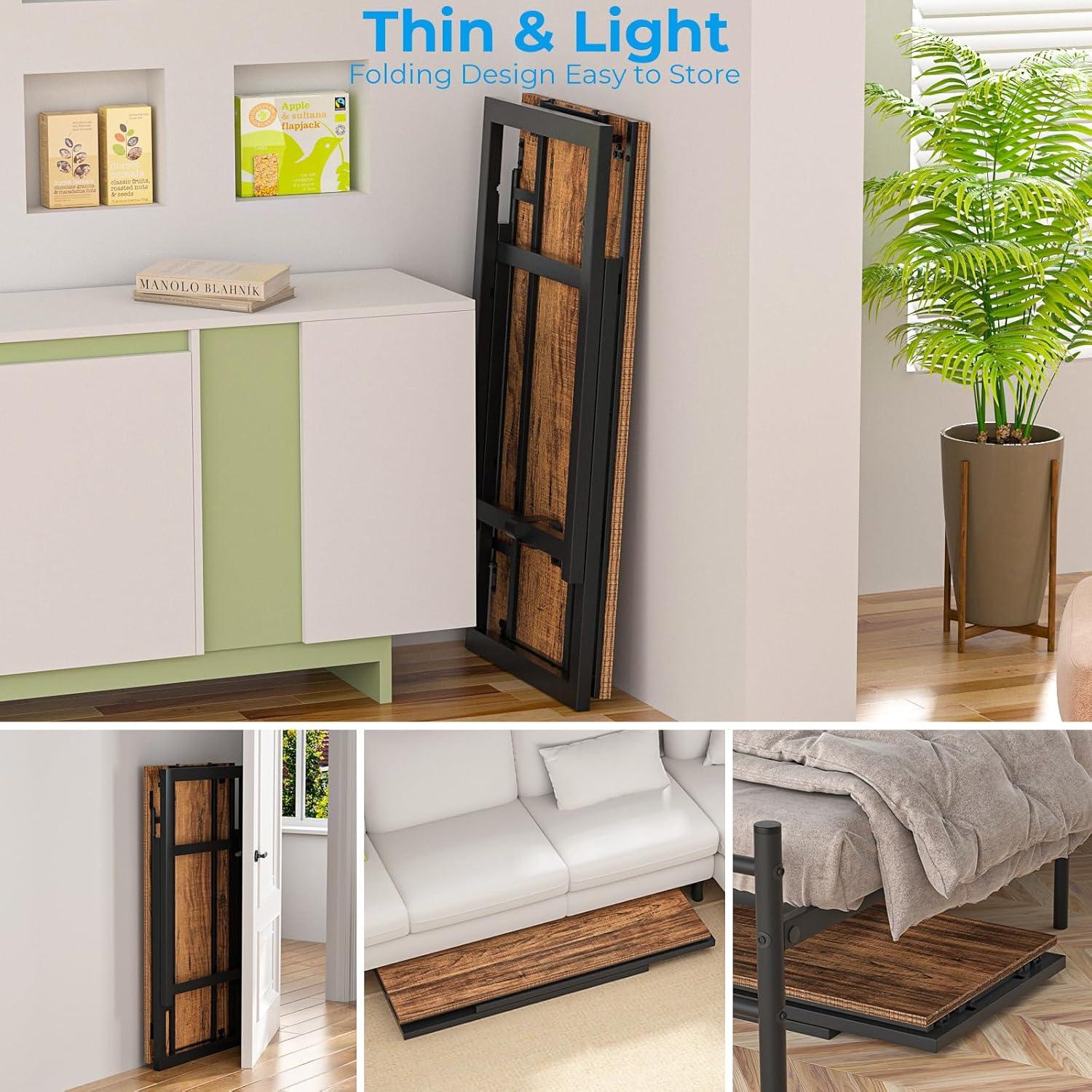 Klapptisch 80 cm Computertisch Schreibtisch platzsparend faltbar Arbeitszimmer