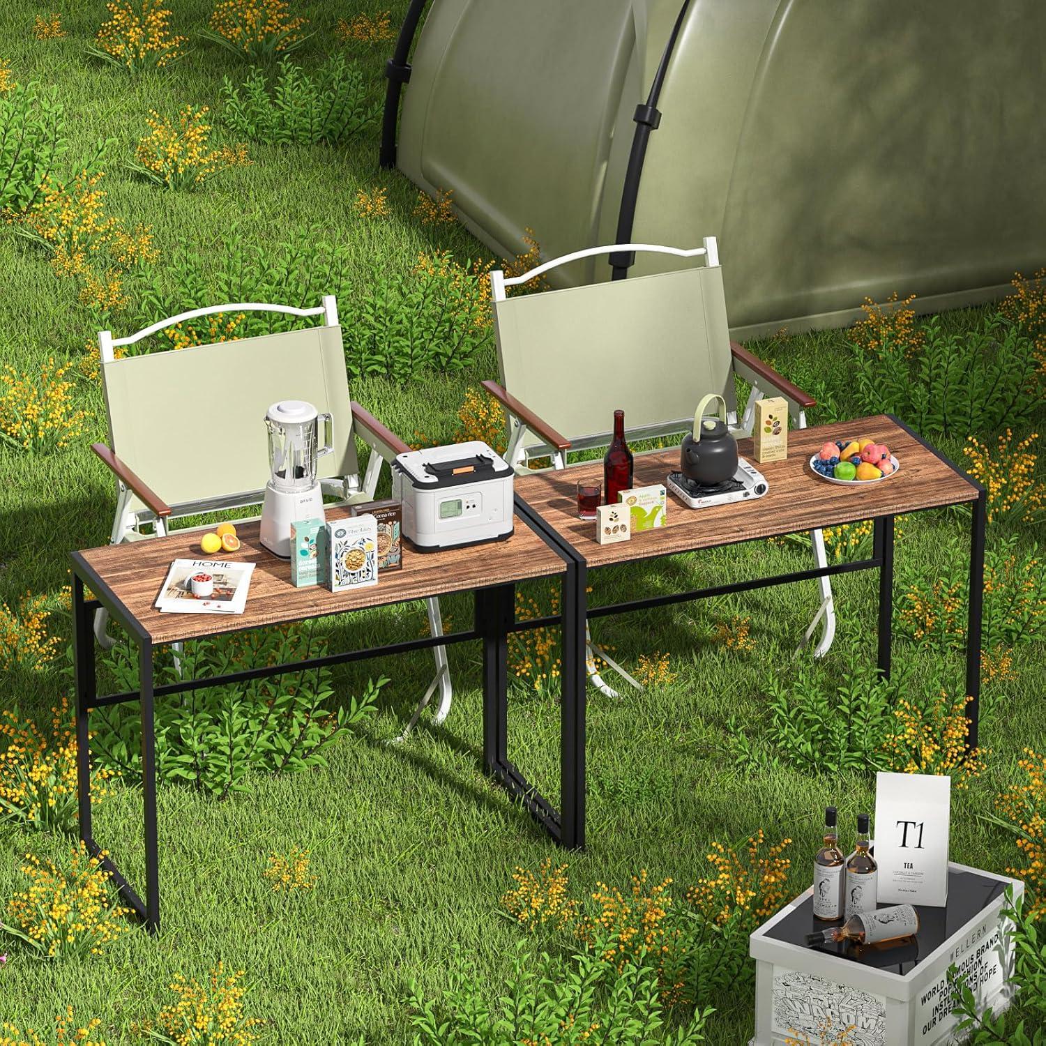 Klapptisch 80 cm Computertisch Schreibtisch platzsparend faltbar Arbeitszimmer