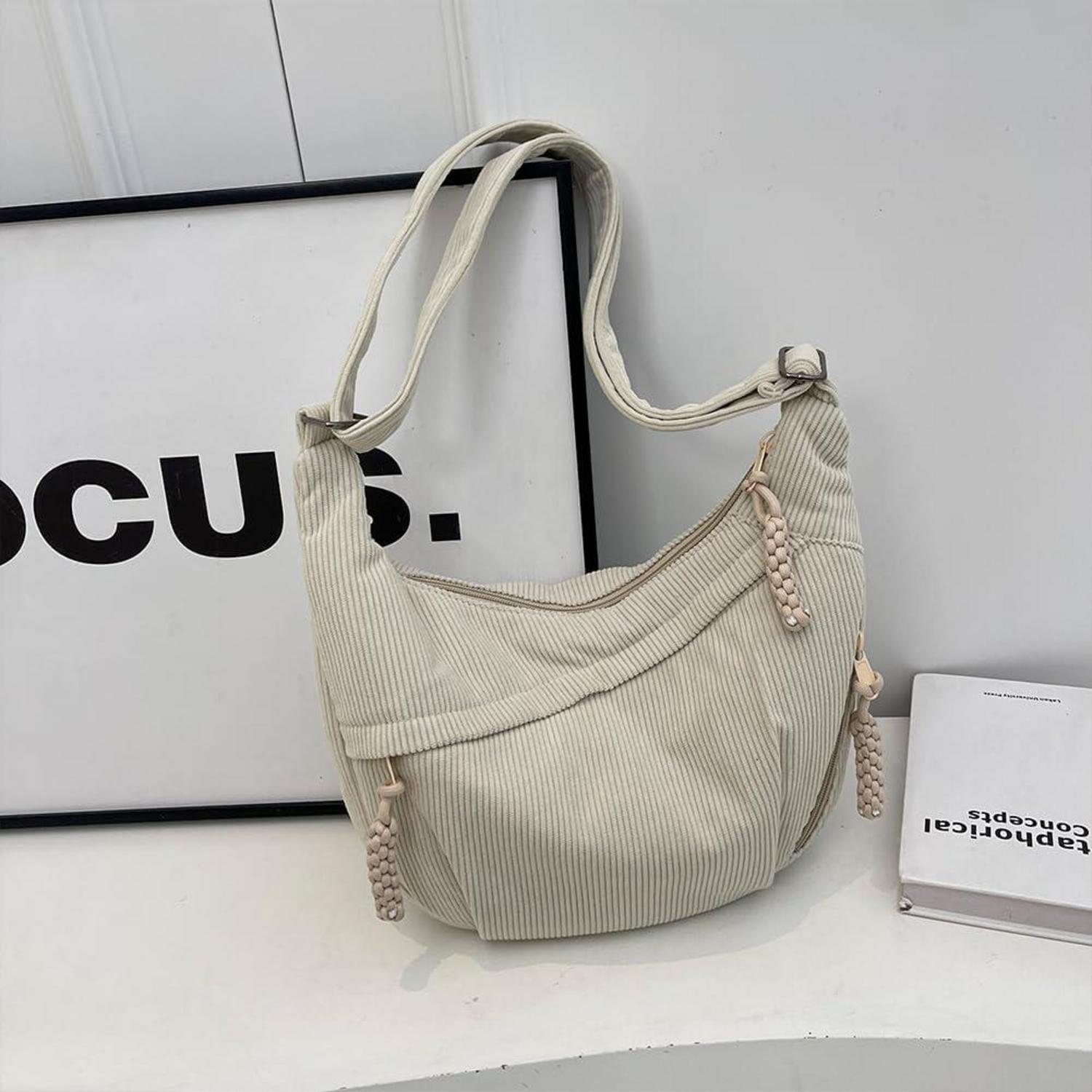 Halbmond Umhängetasche Nylon Crossbody Bag Shoulder Bag Half Moon