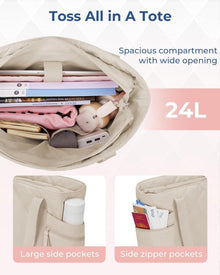 Große Damen Handtasche 24L Wasserdicht Daunen Henkeltasche