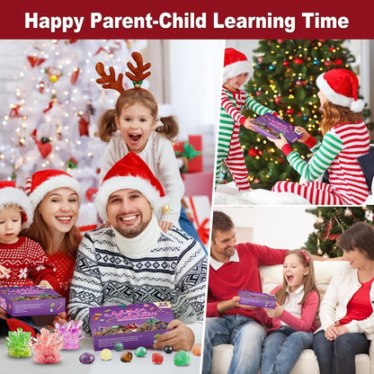 Adventskalender 2024 Kristalle Züchten Edelsteine Mineralien