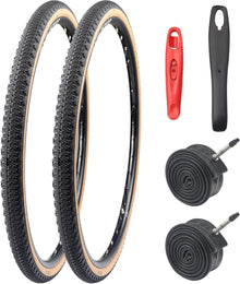 Fahrradreifen 700x42C Mantel 2er-Pack mit Schläuche 44-622 ETRTO