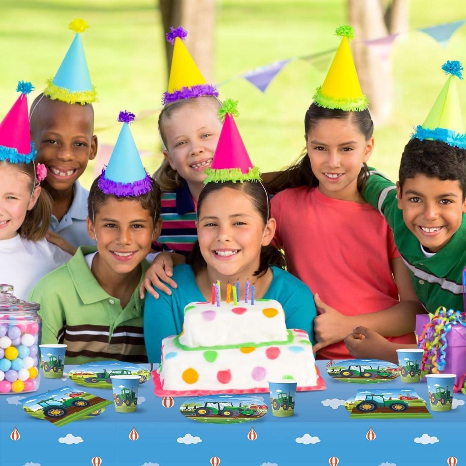 Traktor Partygeschirr Kindergeburtstag Set 51-teilig für 10 Gäste