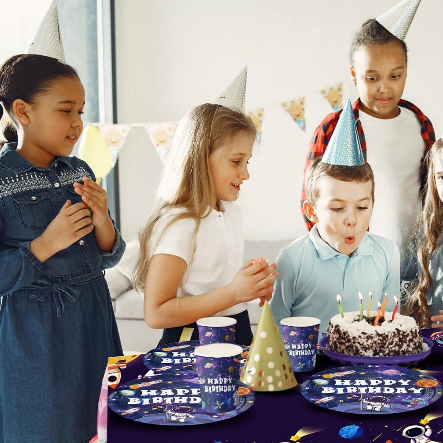 Weltraum Astronaut Partygeschirr Set für 10 Gäste - Kindergeburtstag Deko
