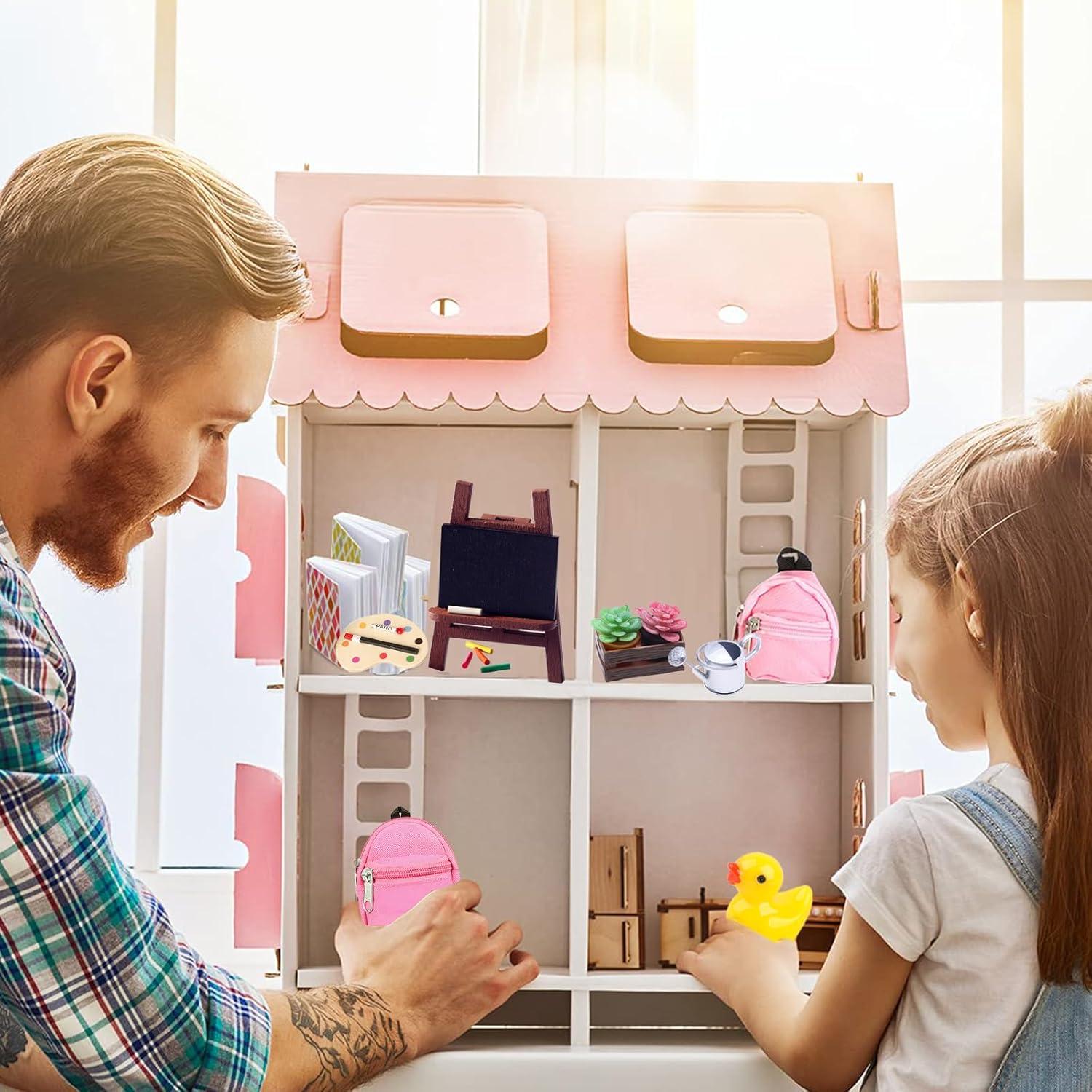 Miniatur Wichtel Mal Set Weihnachten DIY Puppenhaus Zubehör