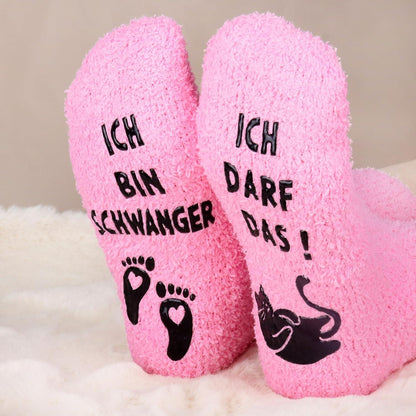 Jeasona Schwangerschaftsgeschenk Socken Werdende Mama Verkündung