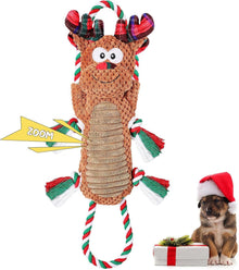 Elch Hundespielzeug Weihnachten Quietschend Interaktiv Kauspielzeug