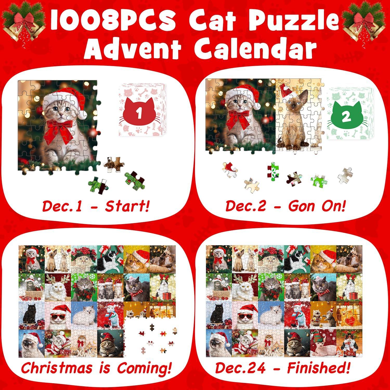 Adventskalender mit Katzenmotiven