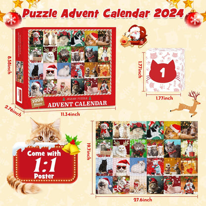 Adventskalender mit süßen Katzenmotiven