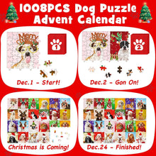 Adventskalender Puzzle Hund zum Spielen und Knobeln
