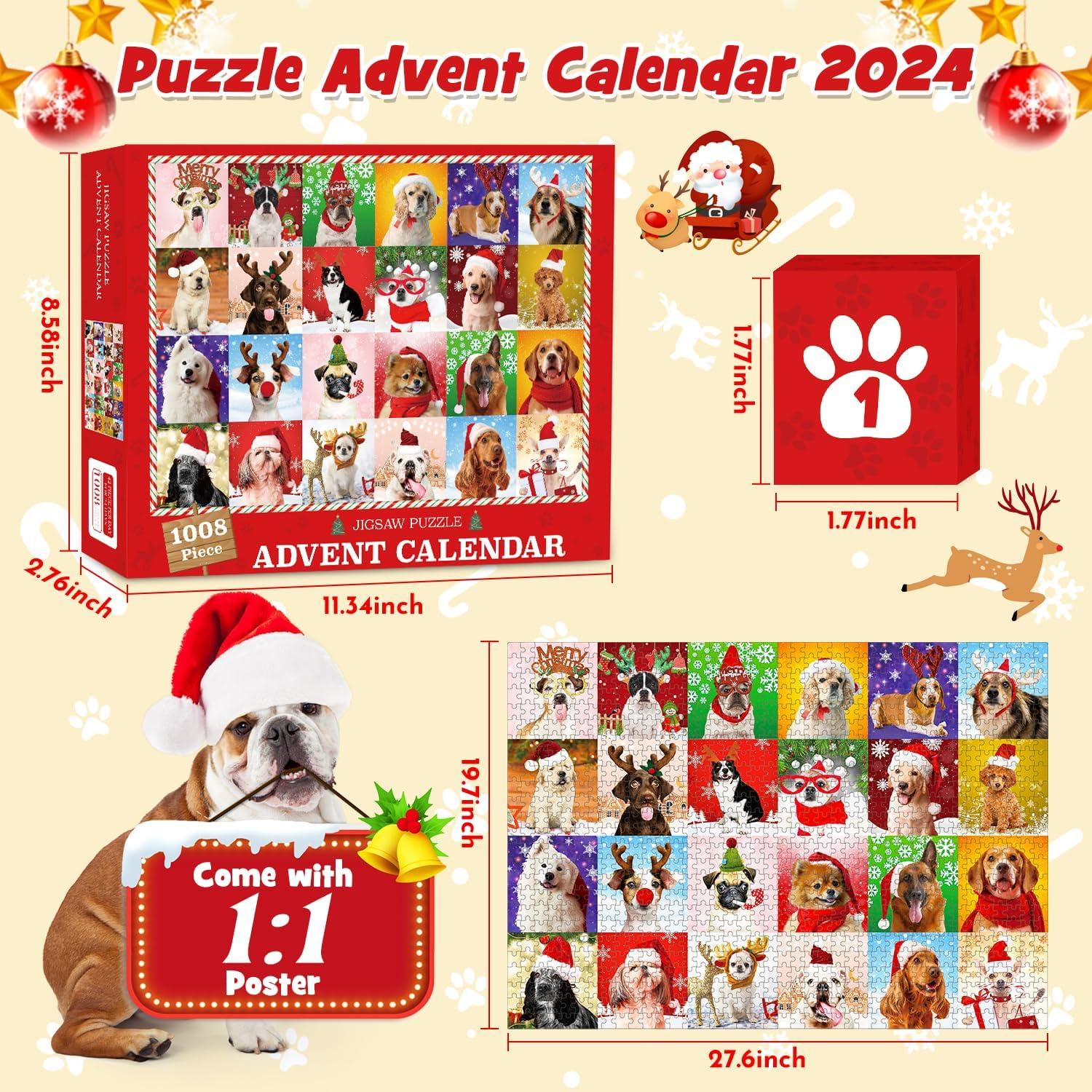 Adventskalender Puzzle Hundetiere gåter