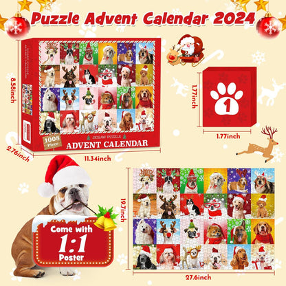 Adventskalender Puzzle Hundetiere gåter