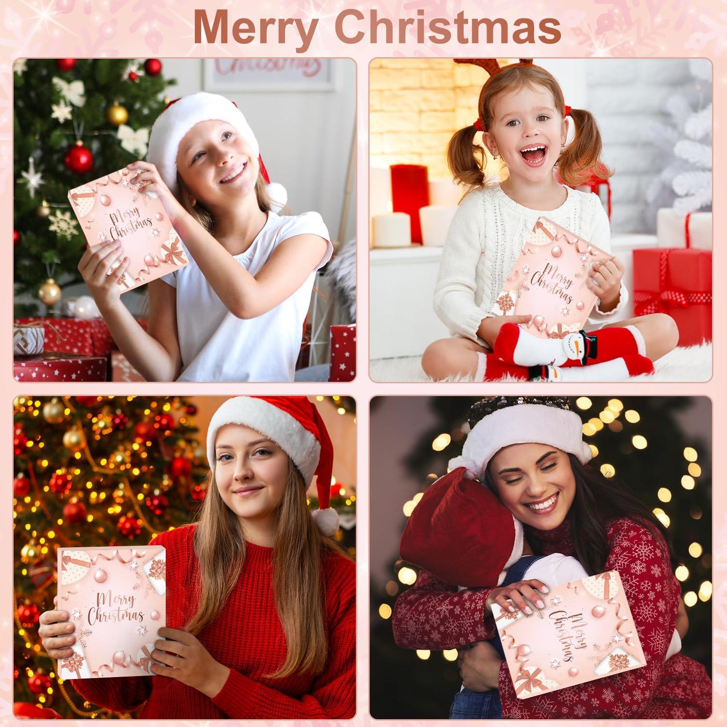 Adventskalender 2024 für Mädchen und Frauen in Rosa Gold