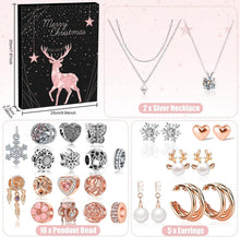 Adventskalender Schmuck 2024 Damen Mädchen Silber Armband