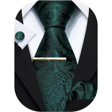 Herren Krawatte Uni Satin Einfarbig mit Einstecktuch