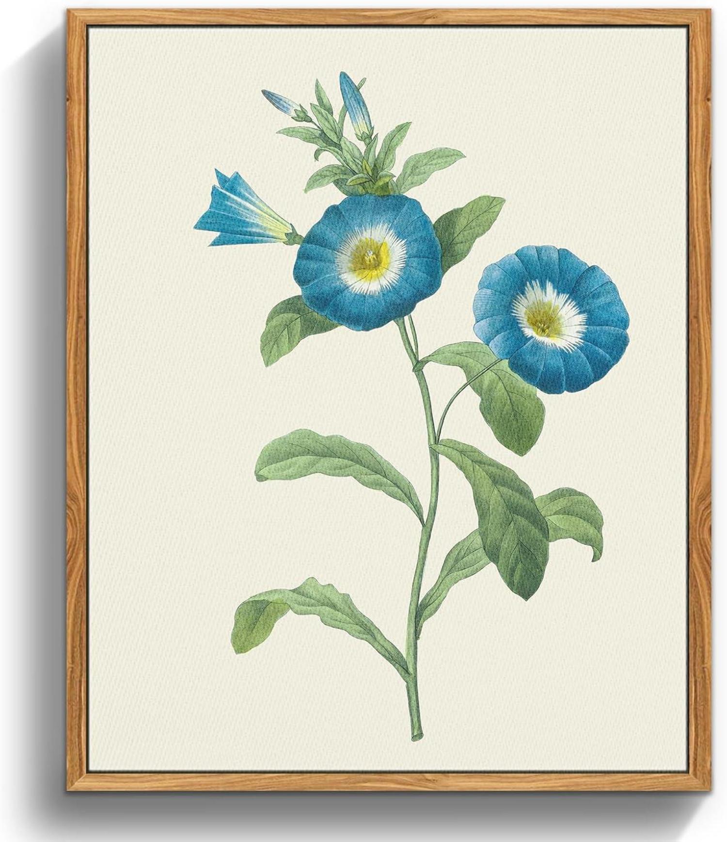 Vintage Insekten Leinwand Bilder mit Holzrahmen 30x40 cm Aesthetic