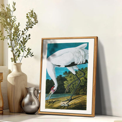 Vintage Vogel Leinwandbilder mit Rahmen - Wanddeko 30x40cm Aesthetic