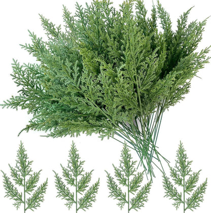 Künstliche Tannenzweige Weihnachtsdeko Adventskranz DIY 40 Stück 32CM