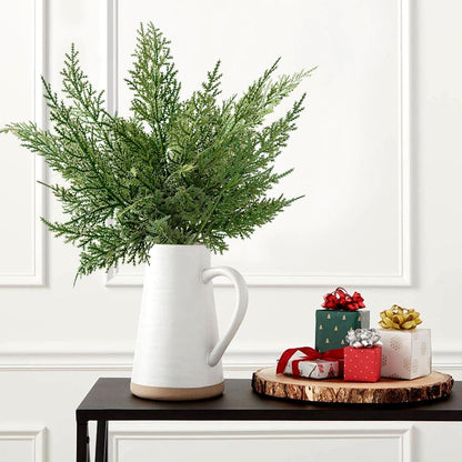 40 Stück Künstliche Tannenzweige Weihnachtsdeko Kiefernzweige 32CM