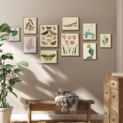 Botanische Leinwandbilder Gänseblümchen 20x25cm Holzrahmen Wanddeko