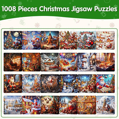 Adventskalender 2024 Puzzle Set 1008 Teile Weihnachts