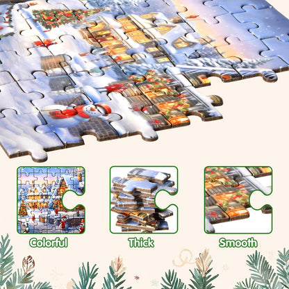 Adventskalender 2024 Weihnachtspuzzle für Kinder und Erwachsene 1008 Teile