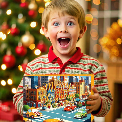 Adventskalender 2024 Cars für Jungen: 24 Xmas Pull-Back Race