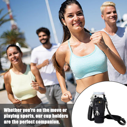 Neopren Tragetasche für Stanley Cup 40oz, Schwarz, Verstellbarer Schultergurt