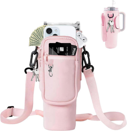 Neopren-Tragetasche für Stanley Cup 40oz in Rosa