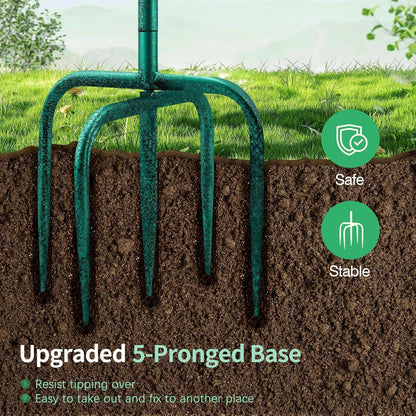 Große Metall Vogeltränke Garten Dekor Grün