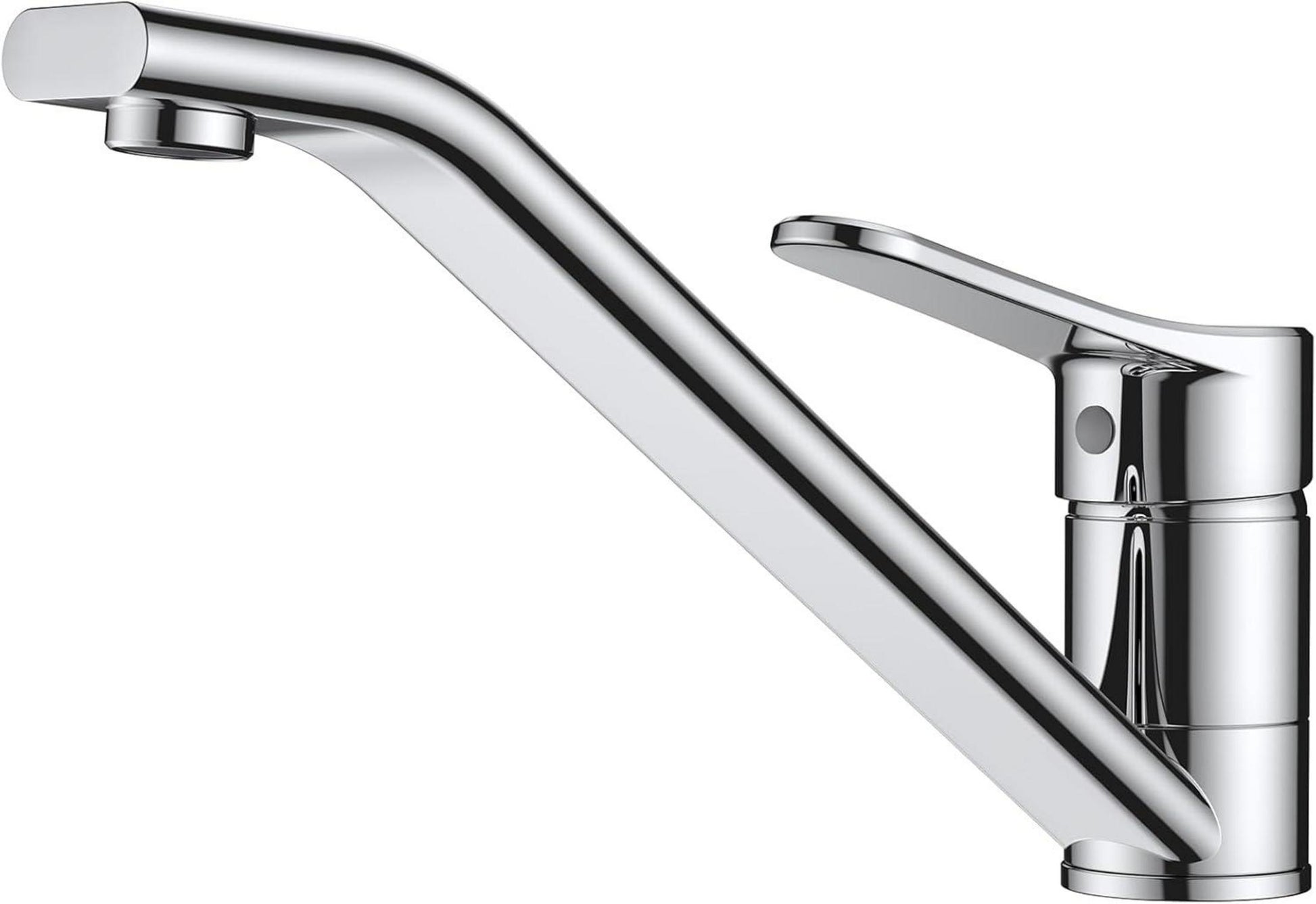 FORIOUS Wasserhahn Küche Edelstahl Hoher Bogen 360° Drehbar