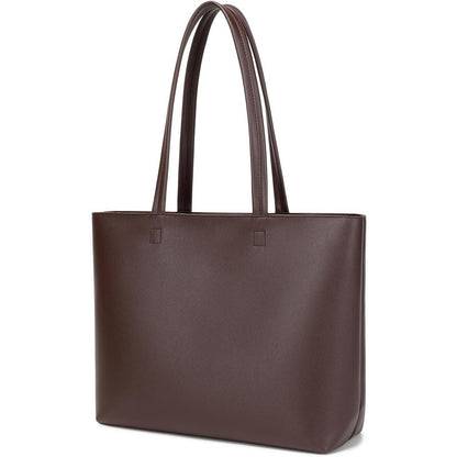 Damen Henkeltasche Shopper Coffee A4 in Lederoptik