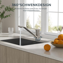 Edelstahl Wasserhahn Küche hoher Bogen 360° drehbar
