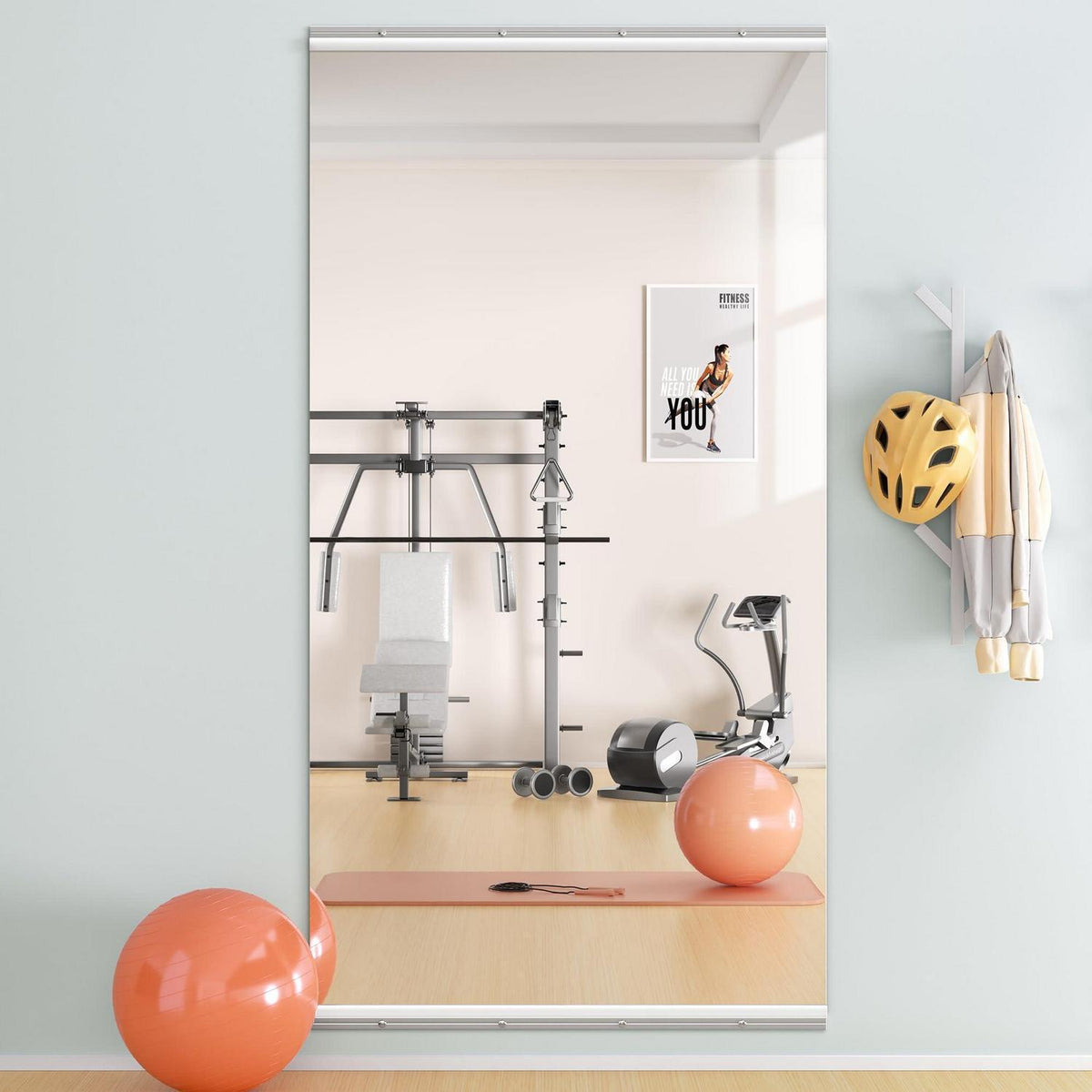 Ganzkörperspiegel 180x80cm – Fitness, Tanz & Wandspiegel