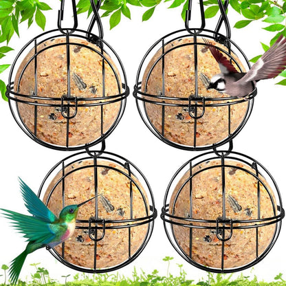 Meisenknödelhalter 4 Stück Metall Vogelfutterspender Gartendekoration