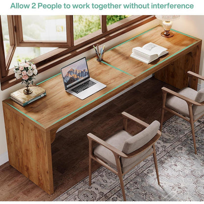 Doppelter Schreibtisch 180x59cm – Home Office & Büro