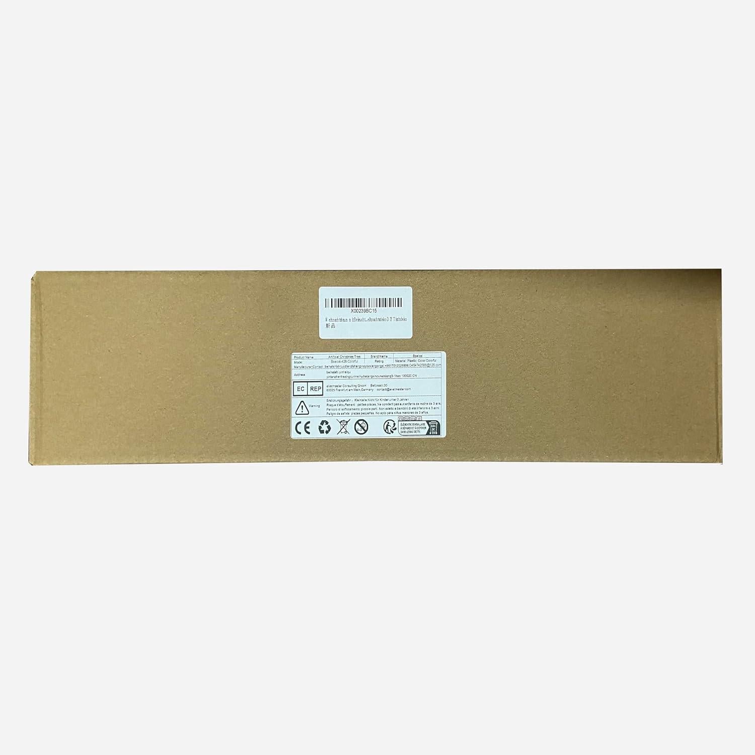 60cm künstlicher Weihnachtsbaum mit LED-Beleuchtung und Deko - Weihnachtsdeko-Set