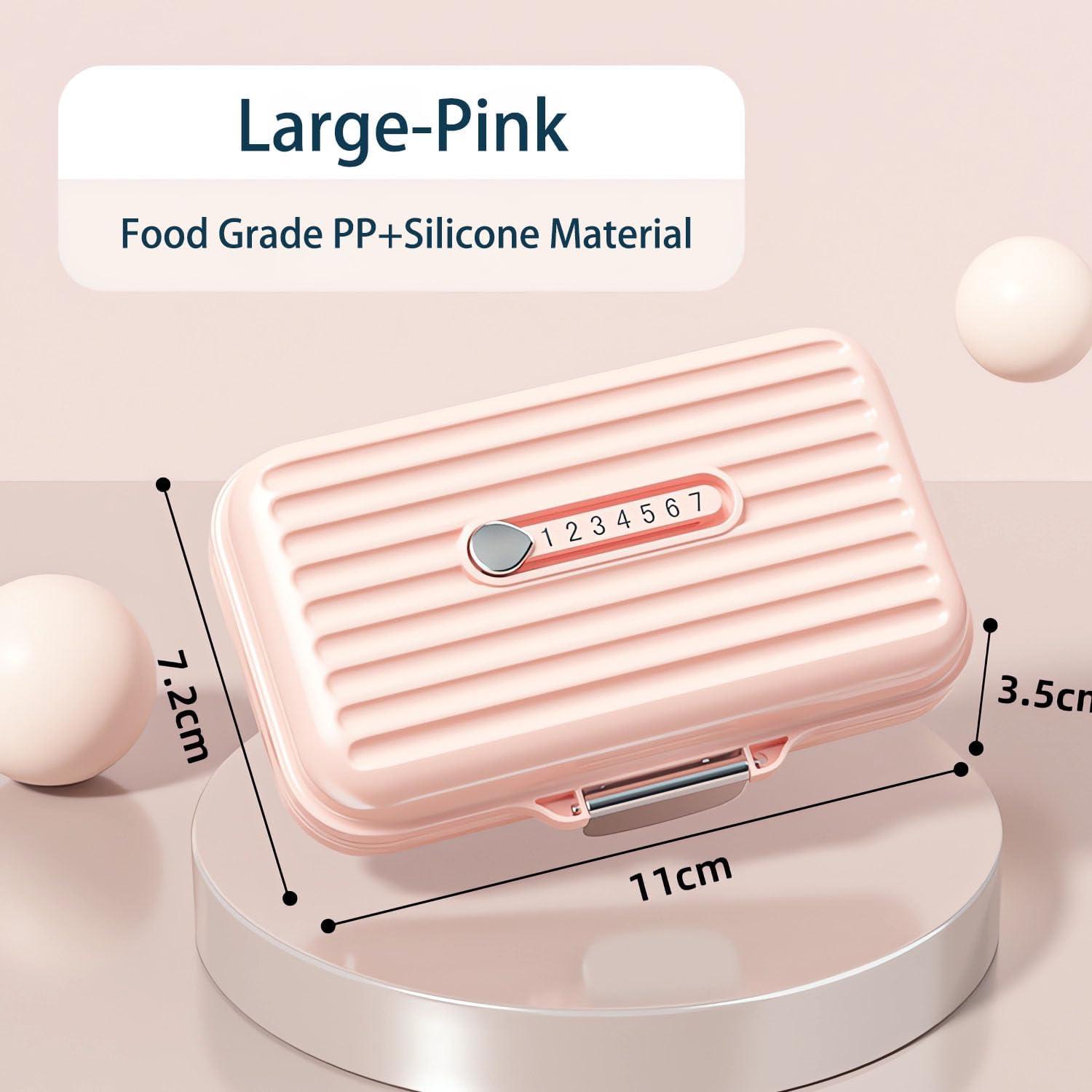 Tablettenbox 7 Tage Unterwegs Reise Pillendose Pink