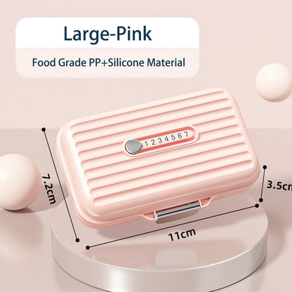 Tablettenbox 7 Tage Unterwegs Reise Pillendose Pink