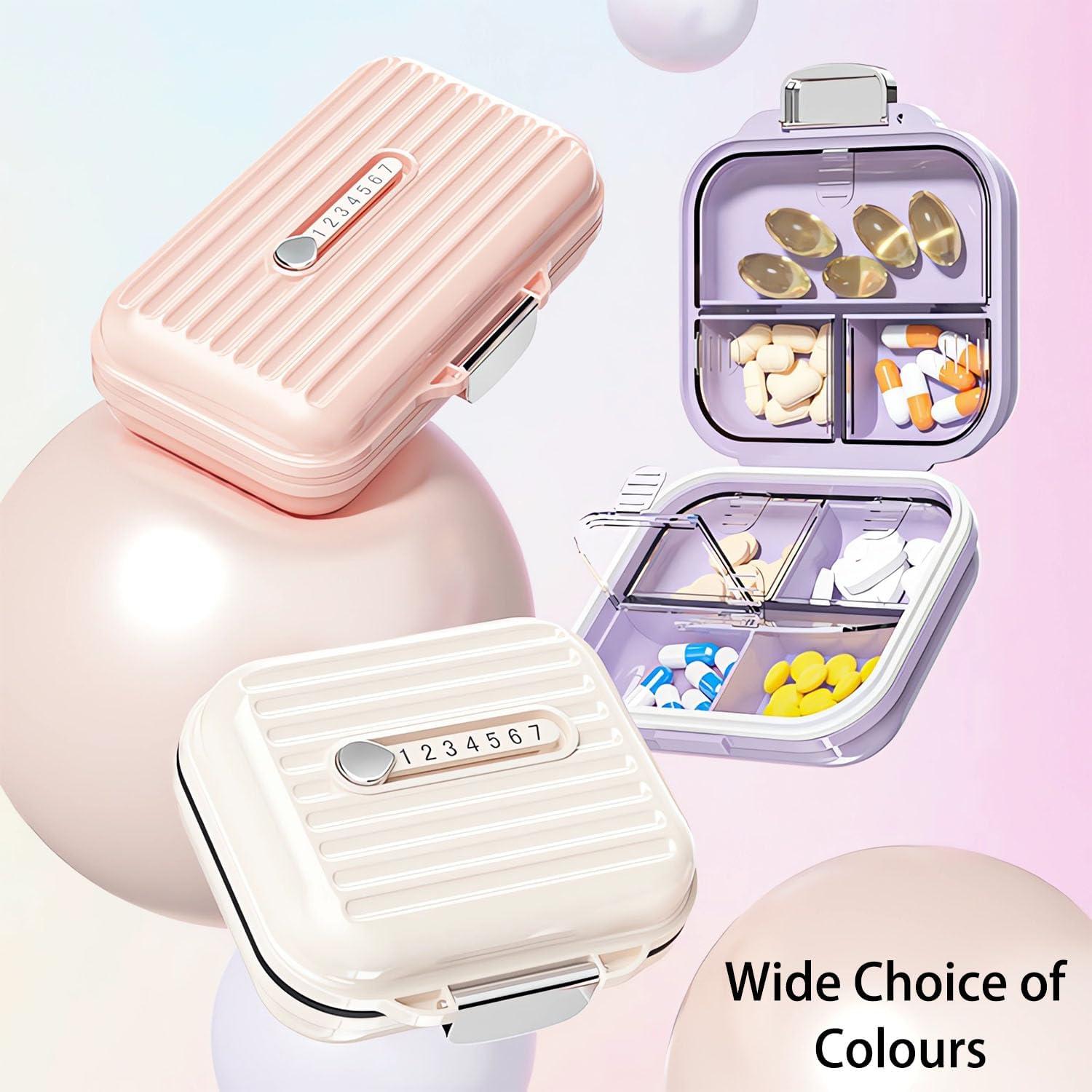 Pillendose Tablettenbox 7 Tage Reise Pillenbox Organizer Pink
