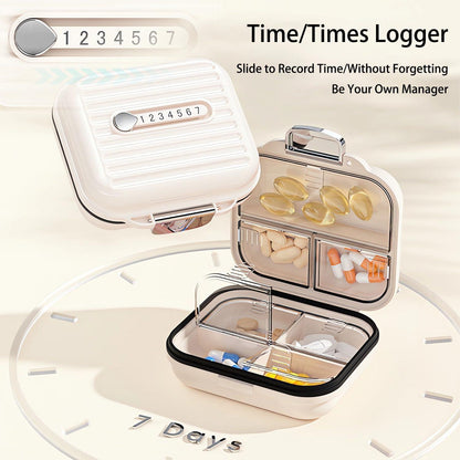 Pillendose Tablettenbox 7 Tage Reise Pillen Organizer Palette