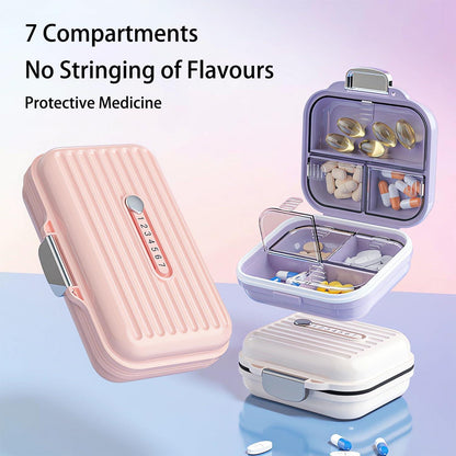Pillendose Tablettenbox 7 Tage Reise Pillenbox Organizer Unterwegs