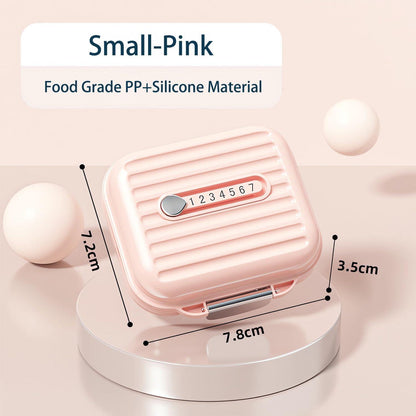 Tablettenbox 7 Tage Reise Pillendose 2er Set Tragbar & Auslaufsicher