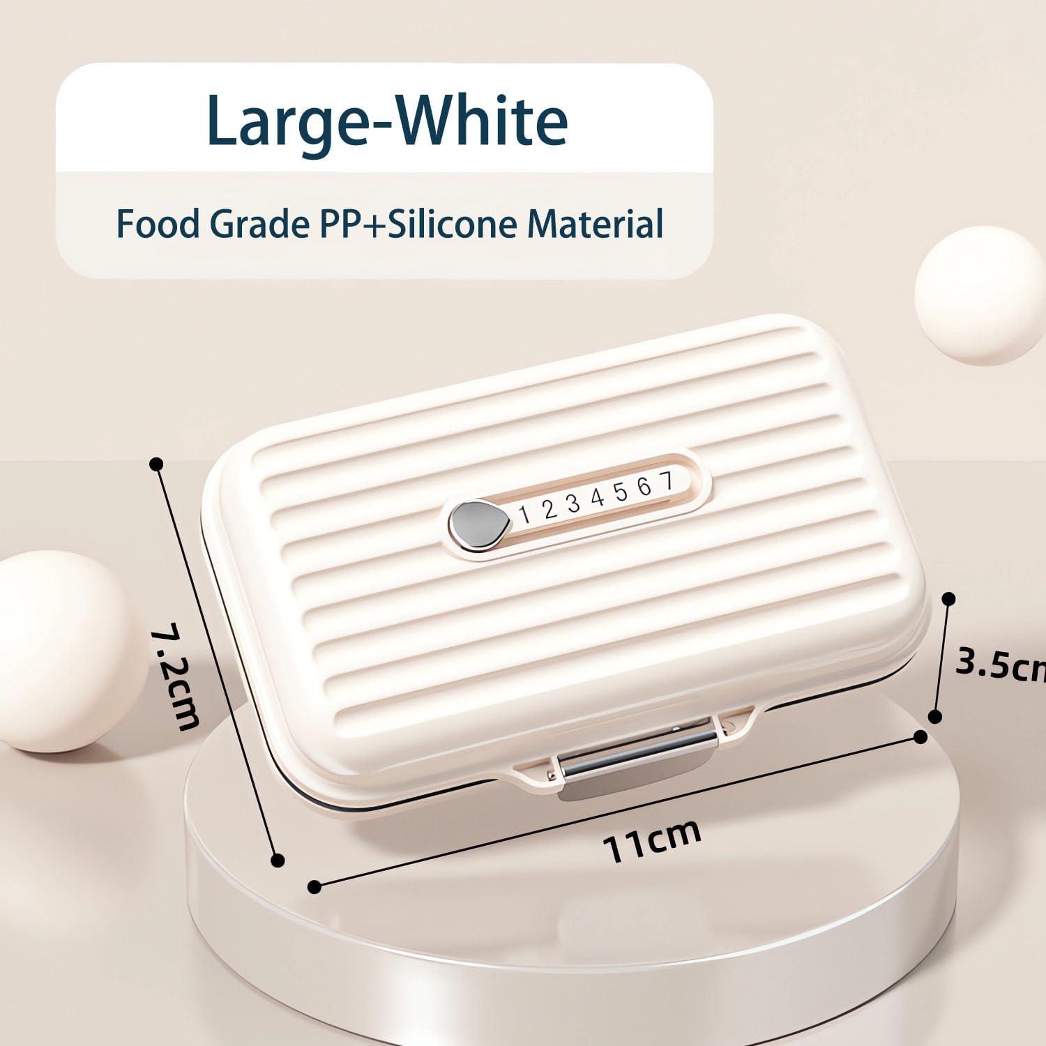 2 Stück Pillendose für Unterwegs Tablettenbox 7 tage Reise