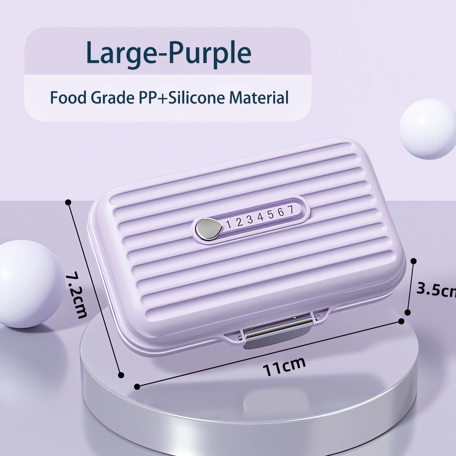 2 Stück Pillendose für Unterwegs - Tablettenbox 7 Tage