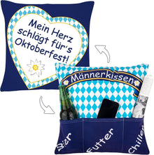 Oktoberfest Deko Kissenbezug 45x45 mit 3 Taschen Accessoires
