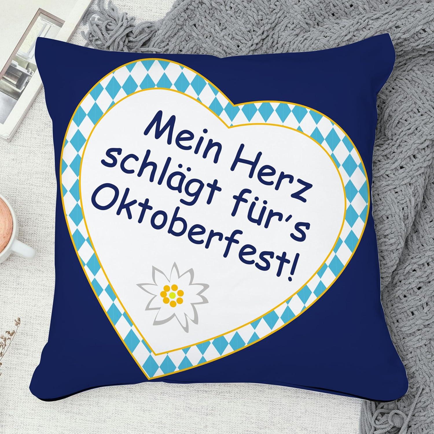 Oktoberfest Deko Kissenbezug 45x45 Herren Accessoires Taschen